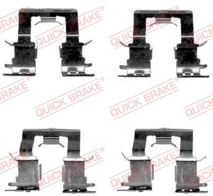 OJD Quick Brake 109-1620 - Комплектуючі, колодки дискового гальма avtolavka.club