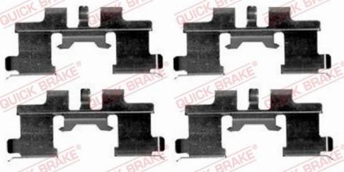 OJD Quick Brake 109-1677 - Комплектуючі, колодки дискового гальма avtolavka.club