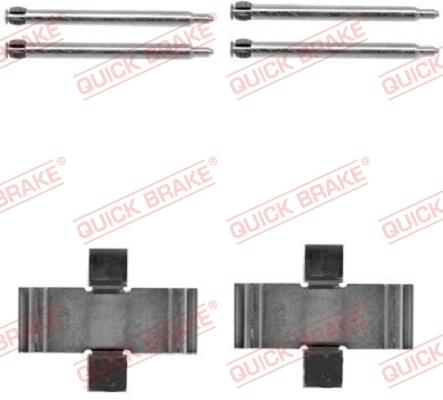 OJD Quick Brake 109-1039 - Комплектуючі, колодки дискового гальма avtolavka.club