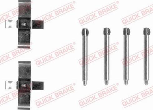 OJD Quick Brake 109-1195 - Комплектуючі, колодки дискового гальма avtolavka.club