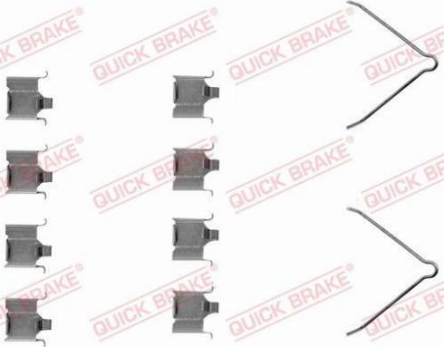 OJD Quick Brake 1091166 - Комплектуючі, колодки дискового гальма avtolavka.club