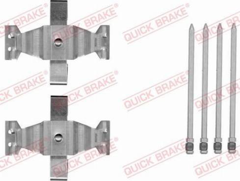 OJD Quick Brake 109-1804 - Комплектуючі, колодки дискового гальма avtolavka.club