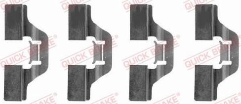 OJD Quick Brake 1091211 - Комплектуючі, колодки дискового гальма avtolavka.club