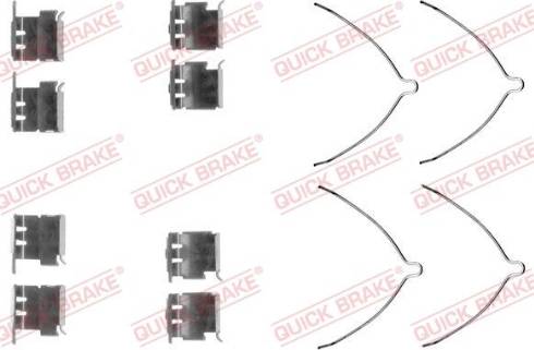 OJD Quick Brake 109-1289 - Комплектуючі, колодки дискового гальма avtolavka.club