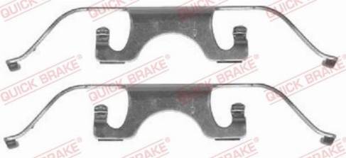 OJD Quick Brake 109-1224 - Комплектуючі, колодки дискового гальма avtolavka.club