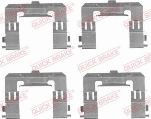 OJD Quick Brake 1091715 - Комплектуючі, колодки дискового гальма avtolavka.club