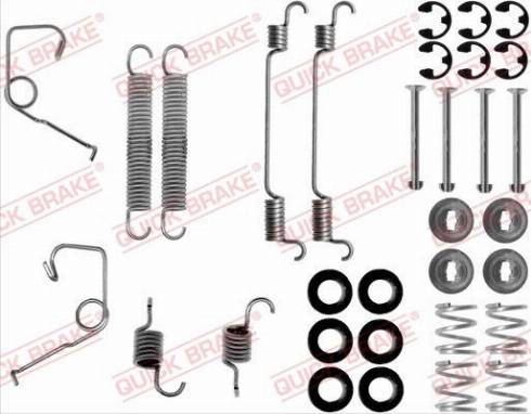 OJD Quick Brake 1050706 - Комплектуючі, барабанний гальмівний механізм avtolavka.club