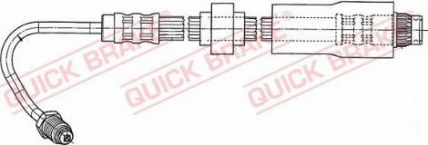 OJD Quick Brake 37.929 - Гальмівний шланг avtolavka.club