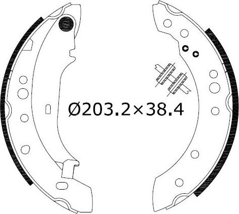 Omnicraft 2255761 - Комплект гальм, барабанний механізм avtolavka.club