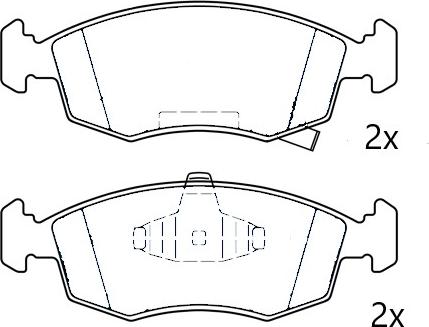 Omnicraft NAMJ2K021AMAA - Гальмівні колодки, дискові гальма avtolavka.club