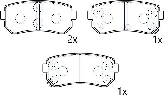 Omnicraft NAMJ2M007ASAA - Гальмівні колодки, дискові гальма avtolavka.club