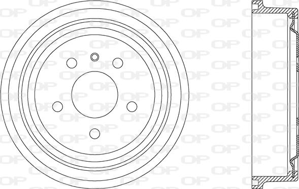 Open Parts BAD9050.20 - Гальмівний барабан avtolavka.club