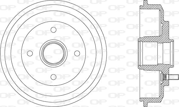 Open Parts BAD9052.30 - Гальмівний барабан avtolavka.club