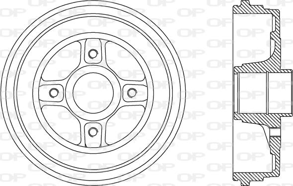 Open Parts BAD9069.30 - Гальмівний барабан avtolavka.club