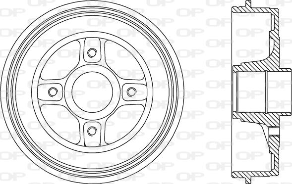 Open Parts BAD9068.30 - Гальмівний барабан avtolavka.club