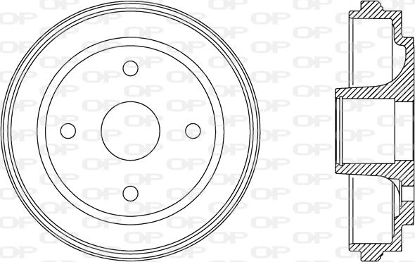 Open Parts BAD9063.30 - Гальмівний барабан avtolavka.club