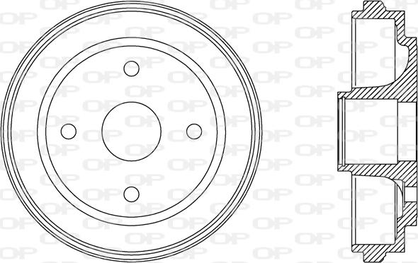 Open Parts BAD9062.30 - Гальмівний барабан avtolavka.club