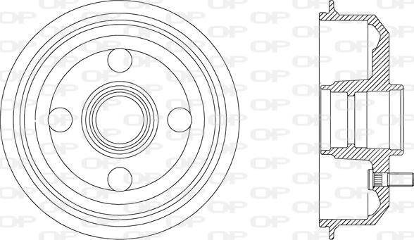 Open Parts BAD9016.40 - Гальмівний барабан avtolavka.club