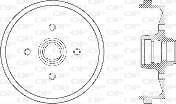 Open Parts BAD9010.40 - Гальмівний барабан avtolavka.club