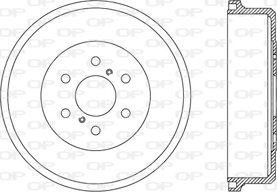 Open Parts BAD9081.10 - Гальмівний барабан avtolavka.club