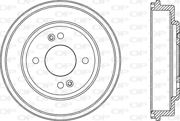 Open Parts BAD9082.10 - Гальмівний барабан avtolavka.club