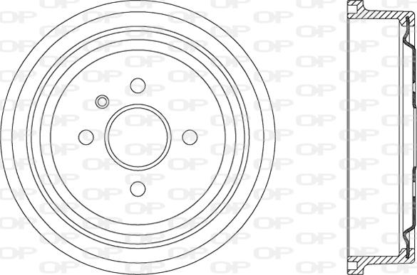 Open Parts BAD9037.20 - Гальмівний барабан avtolavka.club