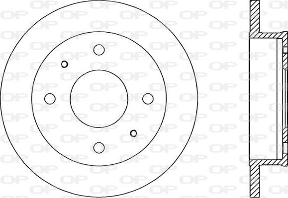 Open Parts BDA1950.10 - Гальмівний диск avtolavka.club