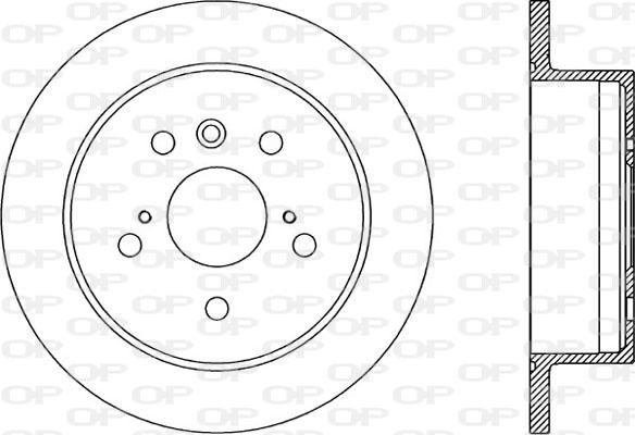 Open Parts BDA1969.10 - Гальмівний диск avtolavka.club