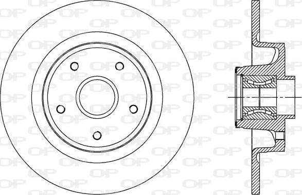 Open Parts BDA1960.30 - Гальмівний диск avtolavka.club