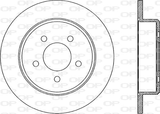 Open Parts BDA1972.10 - Гальмівний диск avtolavka.club