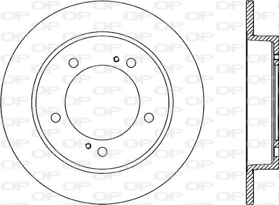 Open Parts BDA1498.10 - Гальмівний диск avtolavka.club