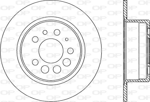 Open Parts BDA1597.10 - Гальмівний диск avtolavka.club