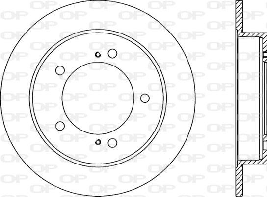 Open Parts BDA1504.10 - Гальмівний диск avtolavka.club