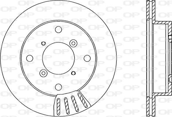 Open Parts BDA1505.20 - Гальмівний диск avtolavka.club