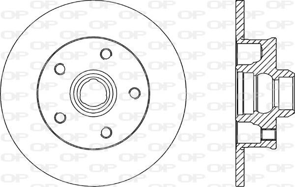 Open Parts BDA1584.10 - Гальмівний диск avtolavka.club