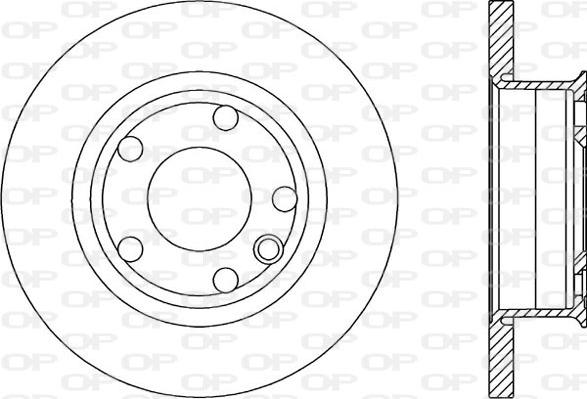 Open Parts BDA1588.10 - Гальмівний диск avtolavka.club