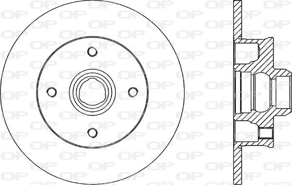 Open Parts BDA1583.10 - Гальмівний диск avtolavka.club