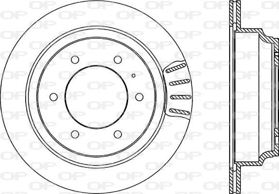 Open Parts BDA1654.20 - Гальмівний диск avtolavka.club