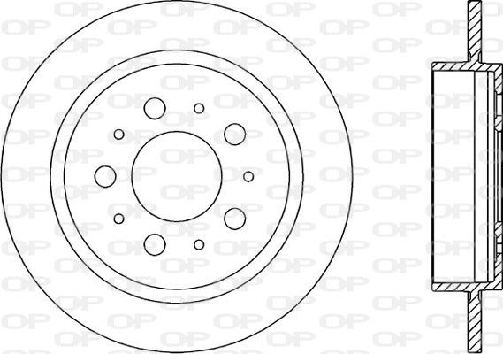 Open Parts BDA1612.10 - Гальмівний диск avtolavka.club