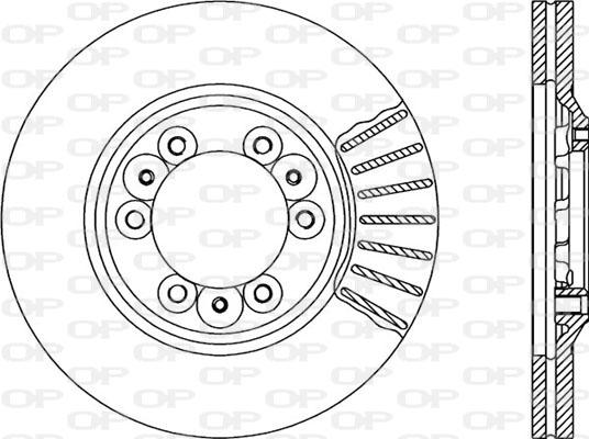 Open Parts BDA1672.20 - Гальмівний диск avtolavka.club