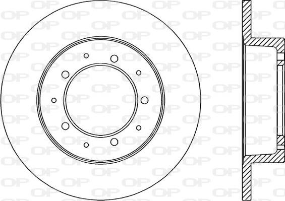 Open Parts BDA1061.10 - Гальмівний диск avtolavka.club