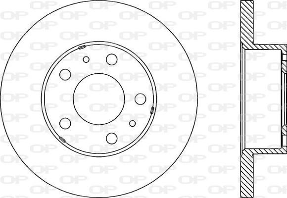 Open Parts BDA1150.10 - Гальмівний диск avtolavka.club