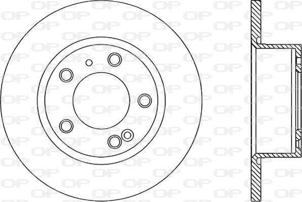 Open Parts BDA1116.10 - Гальмівний диск avtolavka.club