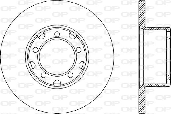 Open Parts BDA1299.10 - Гальмівний диск avtolavka.club