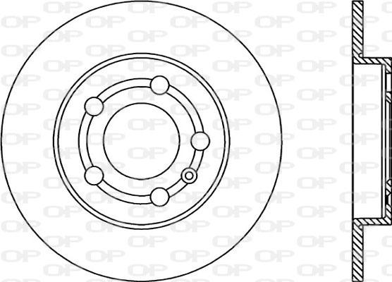 Open Parts BDA1745.10 - Гальмівний диск avtolavka.club