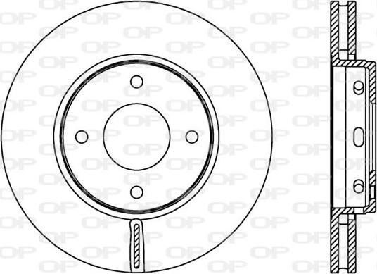 Open Parts BDA2403.20 - Гальмівний диск avtolavka.club