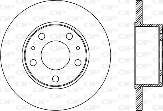 Open Parts BDA2437.10 - Гальмівний диск avtolavka.club