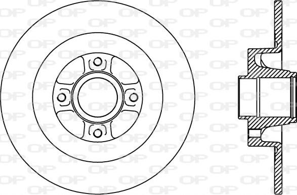 Open Parts BDA2427.10 - Гальмівний диск avtolavka.club