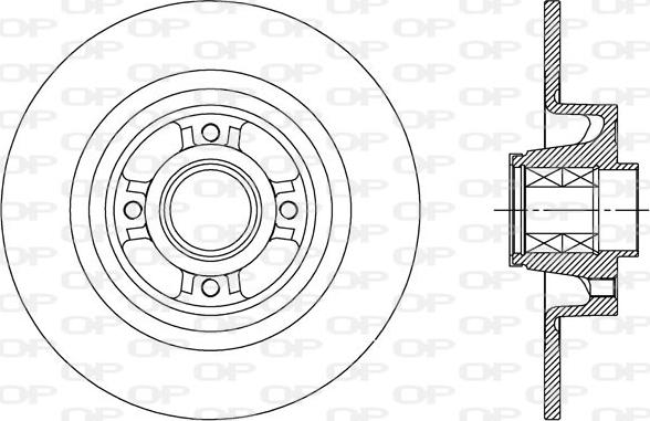 Open Parts BDA2427.30 - Гальмівний диск avtolavka.club