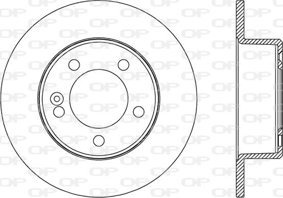 Open Parts BDA2599.10 - Гальмівний диск avtolavka.club